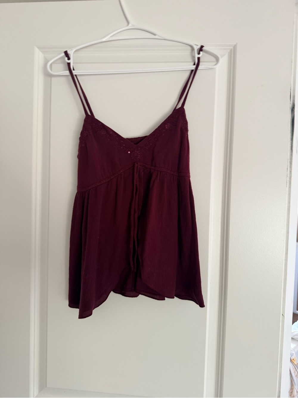 Hollister Burgundy Spaghetti Strap Camisole